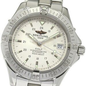 BREITLING Colt Ocean A17350 Date Silver Dial Automatic Men's Watch_866989